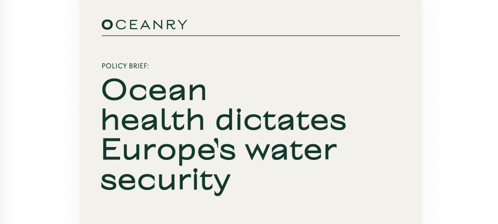 Policy Brief: The Ocean Controls Europe’s Water Balance